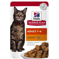 Produktbild von Hill's SCIENCE PLAN Adult Katzenfutter Huhn 48x85 g Pouch - 48 x 85 g