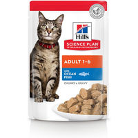 Produktbild von Hill's Science Plan Adult Katzenfutter Meeresfisch Stückchen in Sauce 12 x 85 g - 12 x 85 g