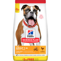 Produktbild von Hill's Science Plan Adult Light Medium Hund Trockenfutter mit Huhn zur Gewichtskontrolle 14 kg - 2 x 14 kg