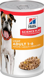 Hill's Science Plan Adult Light Medium Hundefutter Huhn zur Gewichtskontrolle 12 x 370 g – Bild 1 von 3