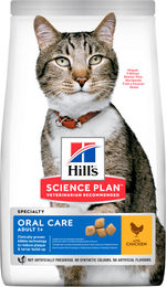 Hill's Science Plan Adult Oral Care Katzenfutter mit Huhn zur Zahnpflege 7 kg - 2 x 7 kg – Bild 1 von 9