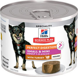 Hill's Science Plan Adult Small & Mini Mousse Truthahn Sensitive Verdauung 12 x 200g – Bild 1 von 2