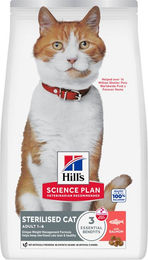 Produktbild von Hill's Science Plan Adult Sterilised Katzenfutter Lachs 10 kg