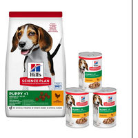 Produktbild von Hill's Science Plan Canine Puppy Medium Hundefutter für Welpen mittlerer Rassen mit Huhn und Pute 18 kg