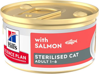 Hill's Science Plan Feline Sterilised Adult Premium Mousse Lachs 12 x 85 g – Bild 1 von 1