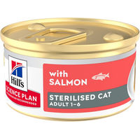 Produktbild von Hill's Science Plan Feline Sterilised Adult Premium Mousse Lachs 12 x 85 g