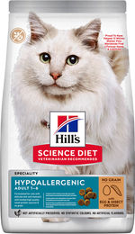 Hill's Science Plan Hypoallergenic Adult Katzenfutter mit Ei und Insektenprotein getreidefrei 3 kg - 2 x 1,5 kg – Bild 1 von 3