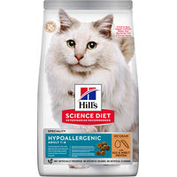 Produktbild von Hill's Science Plan Hypoallergenic Trockenfutter für erwachsene Katzen mit Ei und Insektenprotein, getreidefrei, 7 kg - 7 kg