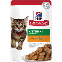 Produktbild von Hill's Science Plan Kitten Huhn Mahlzeit 12 x 85 g Beutel