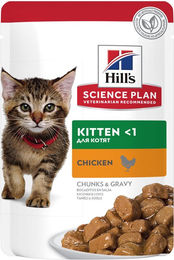 Hill's Science Plan Kitten Huhn Mahlzeit Beutel 12 x 85 g zur Unterstützung des Immunsystems – Bild 1 von 4