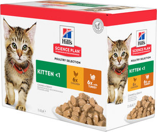 Hill's Science Plan Kitten Mousse Geflügel 12 x 85 g - 12 x 85 g – Bild 1 von 9