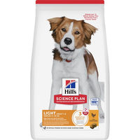 Produktbild von Hill's Science Plan Light Medium Adult Hundefutter mit Huhn und Truthahn zur Gewichtskontrolle 2,5 kg - 2,5 kg