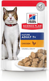 Produktbild von Hill's Science Plan Mature Adult 7+ Katzenfutter Huhn und Fisch 48 x 85 g - 48 x 85 g