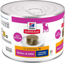 Produktbild von Hill's Science Plan Mature Small & Mini Mousse Huhn für Senior Hunde 24 x 200 g - 24 x 200 g