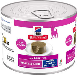 Produktbild von Hill's Science Plan Mature Small & Mini Mousse Rind für Senioren Hunde 12 x 200 g - 12 x 200 g