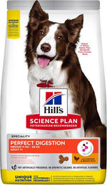 Hill's Science Plan Perfect Digestion Hundetrockenfutter Adult Medium mit Huhn 14 kg - 14 kg – Bild 1 von 8