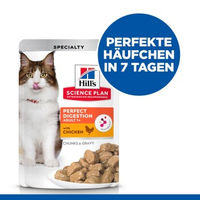 Produktbild von Hill's Science Plan Perfect Digestion Nassfutter mit Huhn 12x85g zur Unterstützung von Verdauung und Immunsystem - 12 x 85 g