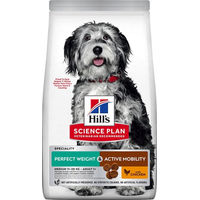 Produktbild von Hill's Science Plan Perfect Weight & Active Mobility Adult Medium Hundetrockenfutter Huhn zur Gewichtskontrolle und Gelenkunterstützung 2 x 12 kg - 12 kg