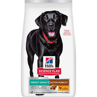 Produktbild von Hill's Science Plan Perfect Weight & Active Mobility Hundefutter für große Rassen Adult mit Huhn zur Gewichtskontrolle und Gelenkunterstützung 12 kg - 12 kg