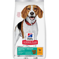 Produktbild von Hill's Science Plan Perfect Weight Adult Hundefutter mit Huhn zur Gewichtskontrolle für mittlere Hunde 2 kg - 2 kg