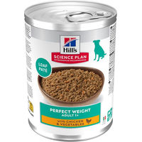 Produktbild von Hill's Science Plan Perfect Weight Adult Hundefutter Paté Huhn & Truthahn 363 g - 6 x 363 g