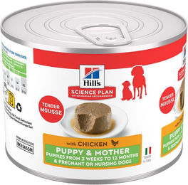 Produktbild von Hill's Science Plan Puppy & Mother Mousse Huhn für Welpen 12 x 200 g - 12 x 200 g