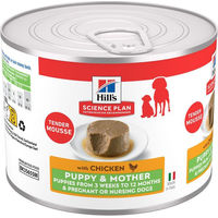 Produktbild von Hill's Science Plan Puppy & Mother Mousse Huhn für Welpen 12 x 200 g - 12 x 200 g