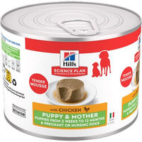 Produktbild von Hill's Science Plan Puppy & Mother Mousse Huhn Welpe 12 x 200 g