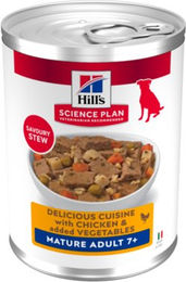 Hill's Science Plan Senior Hundefutter Stückchen in Sauce Huhn 12 x 363 g – Bild 1 von 4