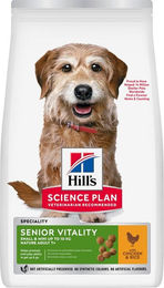 Produktbild von Hill's Science Plan Senior Vitality Small & Mini Hundefutter mit Huhn für erwachsene Hunde ab 7 Jahren 6 kg - 2 x 6 kg