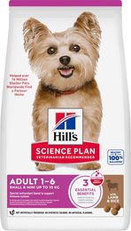 Hill's Science Plan Small & Mini Adult Hundefutter Lamm ohne Farb- und Aromastoffe sowie Konservierungsstoffe 1500 g - 1500 g – Bild 1 von 4