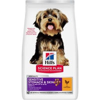 Produktbild von Hill's Science Plan Small & Mini Trockenfutter für Hunde Adult Sensitive Stomach & Skin mit Huhn 6 kg - 2 x 6 kg