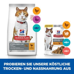 Produktbild von Hill's Science Plan Sterilised Cat Adult Multipack zur Gewichtskontrolle 24x85 g