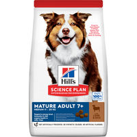Produktbild von Hill's Science Plan Trockenfutter für ausgewachsene Hunde Senior Medium Lamm und Reis 14 kg - 2 x 14 kg