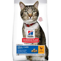Produktbild von Hill's Science Plan Trockenfutter für erwachsene Katzen mit Huhn Oral Care und Haut & Fell 2x7 kg - 2 x 7 kg