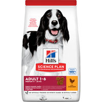 Produktbild von Hill's Science Plan Trockenfutter für Hunde Adult Medium Huhn und Truthahn 14 kg - 2 x 14 kg