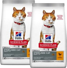 Hill's Science Plan Trockenfutter für kastrierte Katzen Adult Huhn 2x3 kg - 2 x 3 kg – Bild 1 von 2