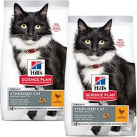 Produktbild von Hill's Science Plan Trockenfutter für kastrierte Katzen Senior mit Huhn 2x10 kg - 2 x 10 kg