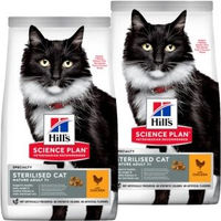 Produktbild von Hill's Science Plan Trockenfutter für kastrierte Senior Katzen mit Huhn 2x3 kg - 2 x 3 kg