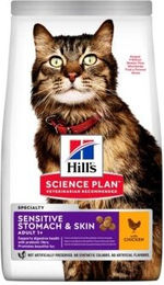 Hill's Science Plan Trockenfutter für Katzen Adult Sensitive Stomach & Skin mit Huhn 7 kg - 2 x 7 kg – Bild 1 von 8