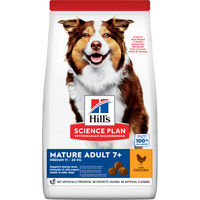 Produktbild von Hill's Science Plan Trockenfutter für Senior Hunde Mittelgroß Huhn 14 kg - 2 x 14 kg