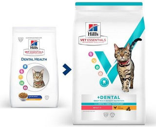 Produktbild von Hill's Vet Essentials Feline Multi-Benefit + Dental Adult Trockenfutter für Katzen