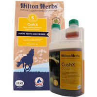 Produktbild von Hilton Herbs Cush X Gold Nahrungsergänzung für Pferde Senior 1 Liter
