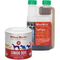 Produktbild von Hilton Herbs Senior Gold Nahrungsergänzung für Hunde zur Unterstützung von Gelenken und Knochen 250 ml
