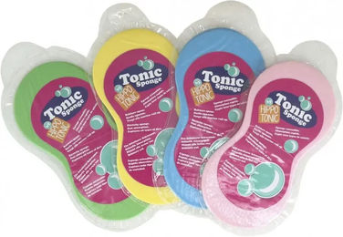 Produktbild von Hippo-Tonic Dehnbarer Reitschwamm für Pferde in Gelb und Bunt