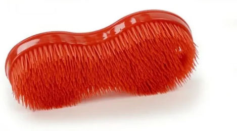Hippo-Tonic Flechtbürste für Pferde in Rot aus Kunststoff – Bild 1 von 2