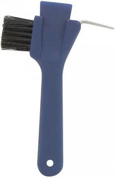 Produktbild von Hippo-Tonic Hufauskratzer 3 in 1 aus Metall Blau für die Hufpflege