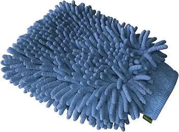 Produktbild von Hippo-Tonic Mikrofaser-Reinigungshandschuh aus Polyester in Blau