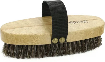 Hippo-Tonic Reitsportbürste für Pferde aus Holz in Braun – Bild 1 von 4