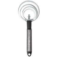 Produktbild von Hippo Tonic Unisex-Striegel aus Metall in Silber und Schwarz